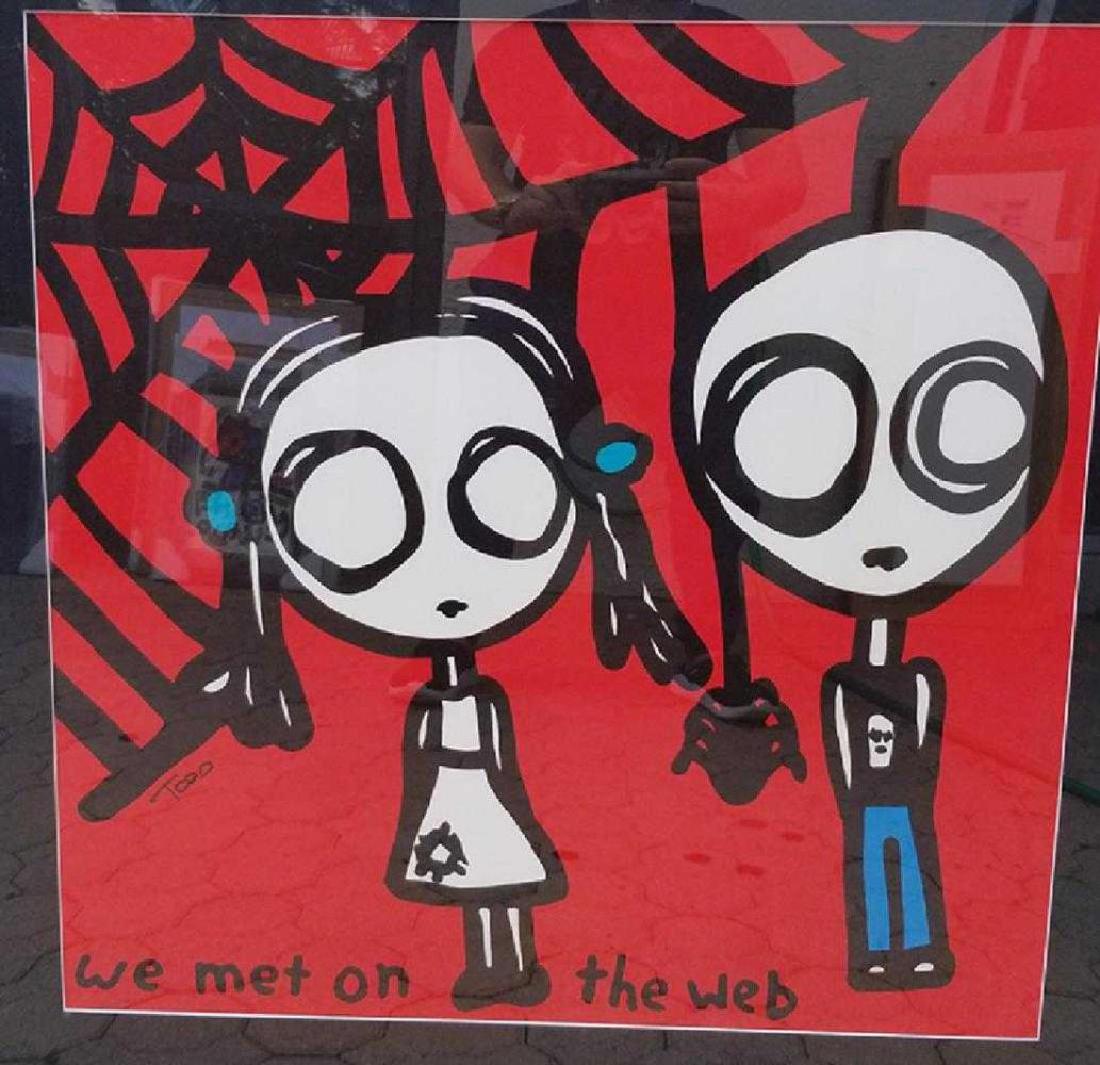 Todd Harris Goldman Lithograph on Paper "We Met on the (1 of 3)