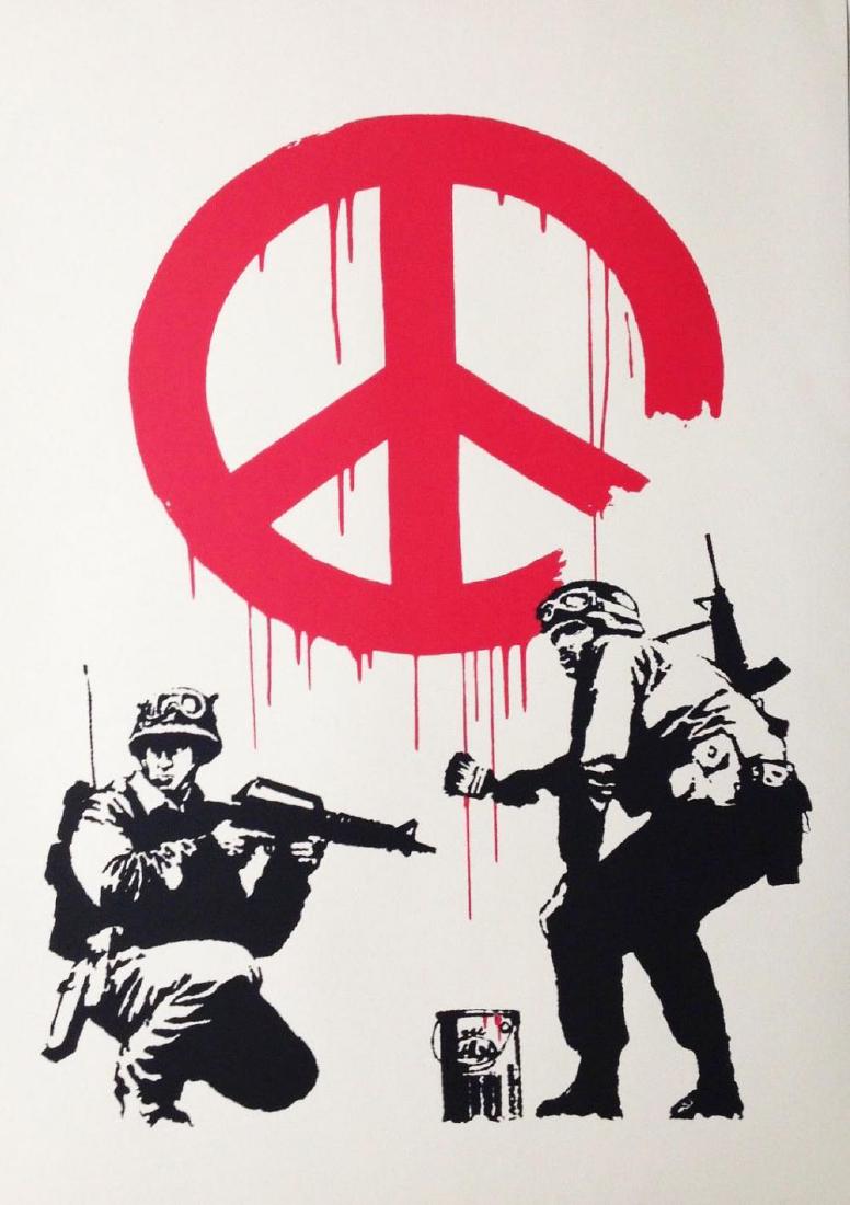 BANKSY - CND - L/E SILKSCREEN PRINT W/PUBLISHER STAMP (1 of 1)