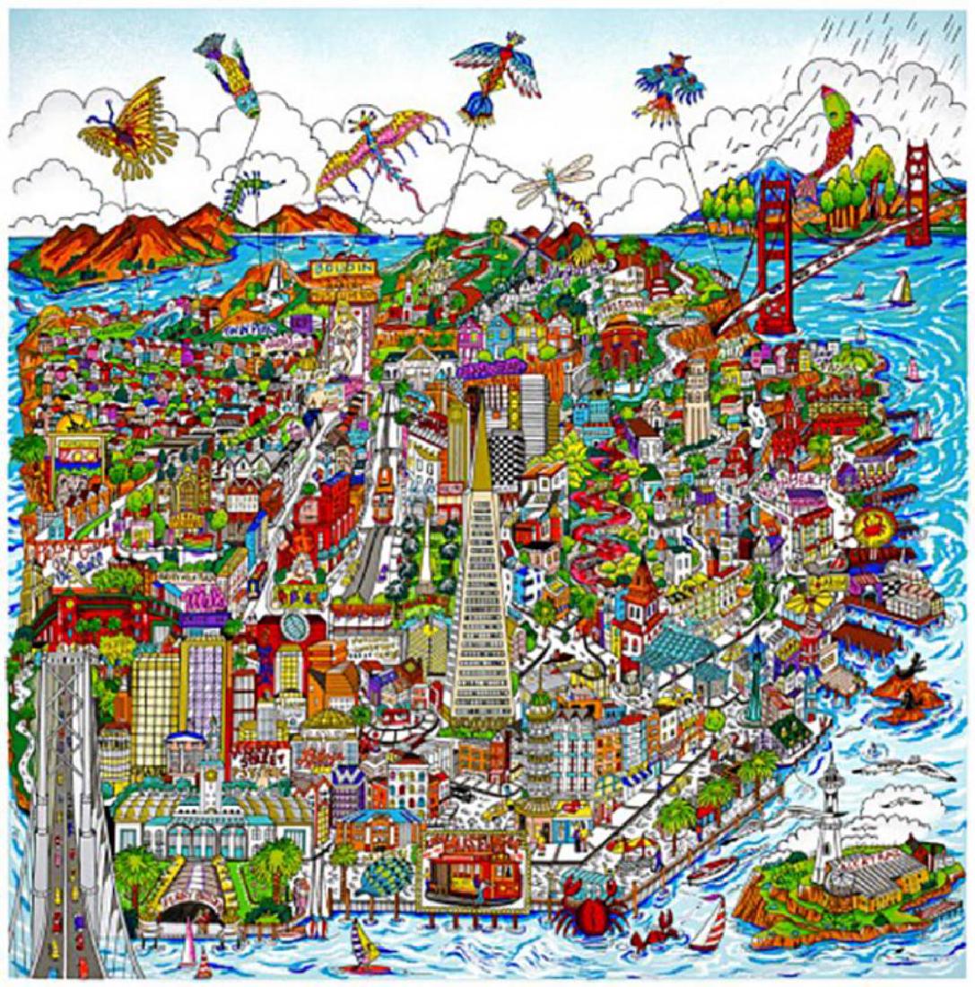 Charles Fazzino "Let's Go Fly a Kite...San Francisco" (1 of 1)