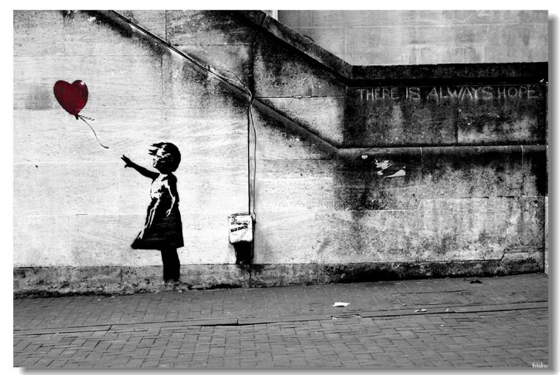 BANKSY OFFSET LITHOGRAPH ON LINEN 24X36 (1 of 1)