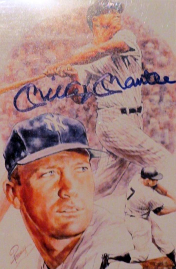 memorabilia Mickey Mantle Signed Photo Litho (1 of 1)