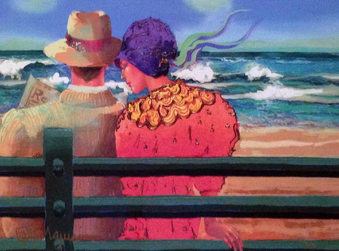 Otto Aguiar "The newspaper" HS/N Giclée Framed COA (1 of 3)