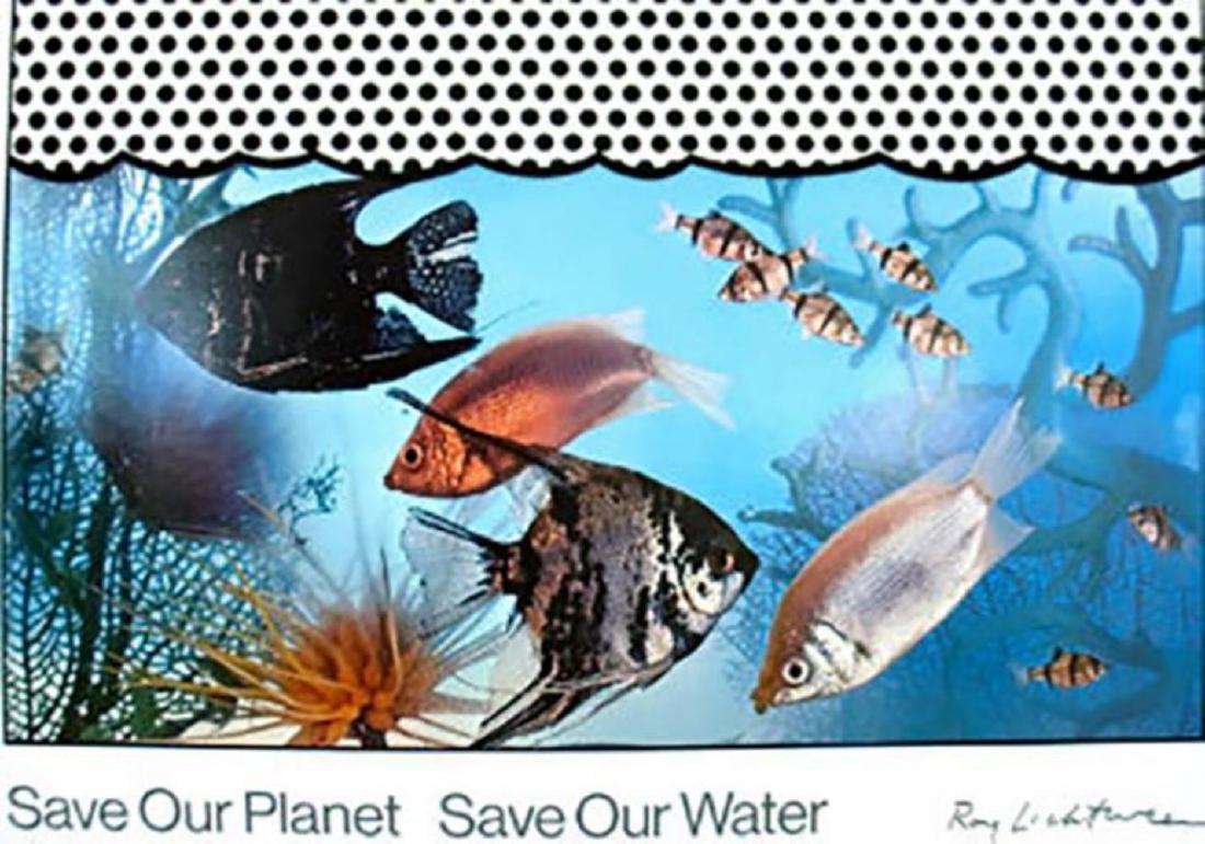 Roy Lichtenstein Save Our Planet Save 1971 signed on (1 of 1)