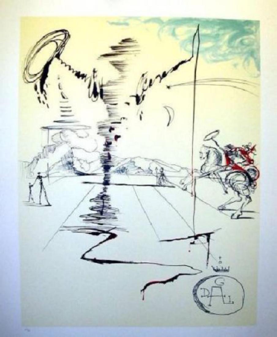 Salvador Dali "Le Chevalier" Limited Edition Lithograph (1 of 1)