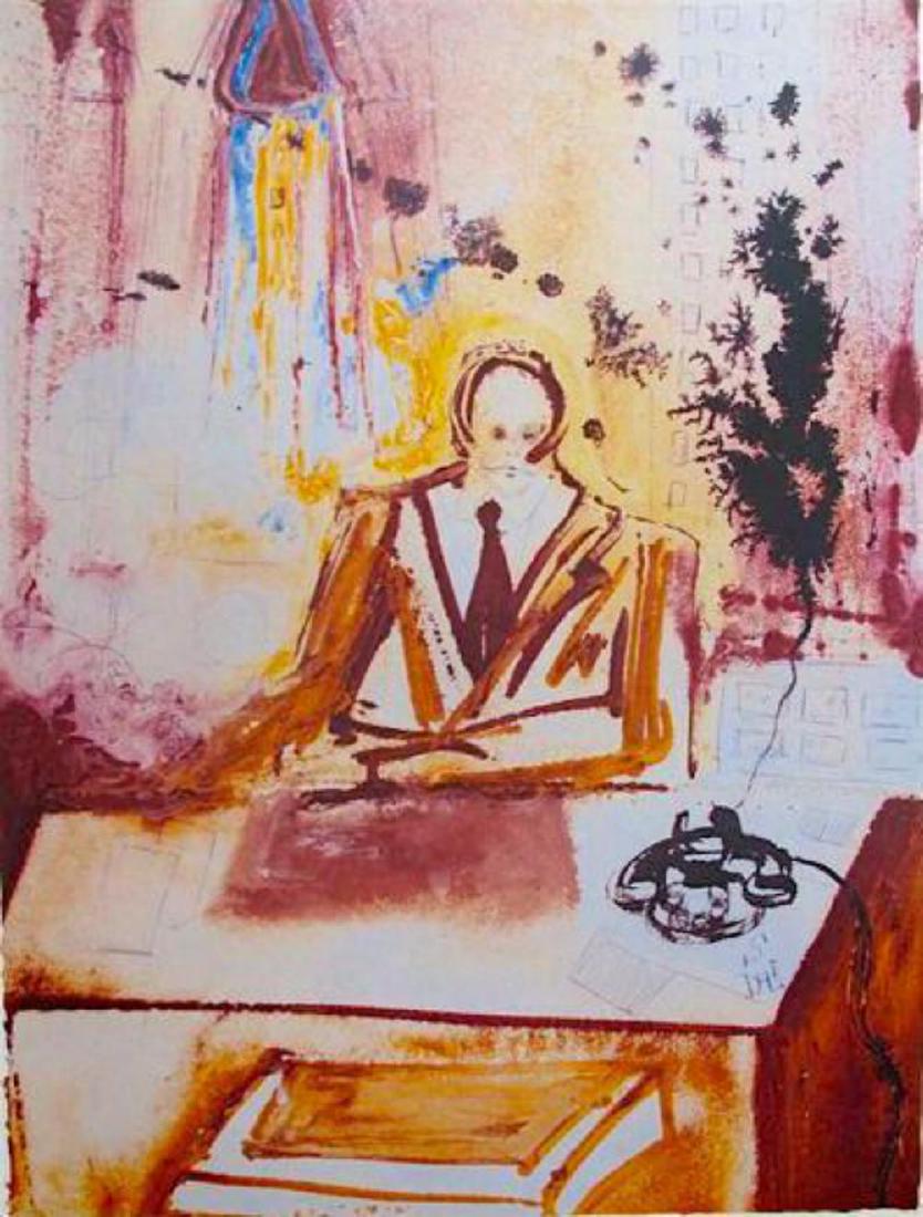Salvador Dali "The Businessman" 29"x 21" Facsimile (1 of 1)