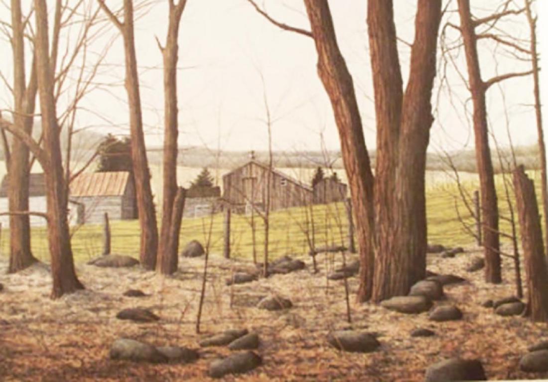 Helen Rundell Hand Signed /# Lithograph "Wooded Stead" (1 of 1)