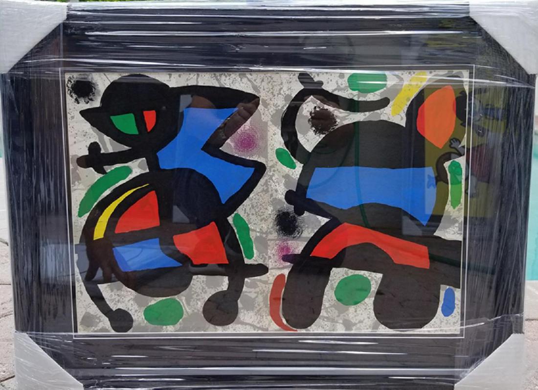 Joan Miro, Original Lithographic Bookplate Framed (1 of 1)