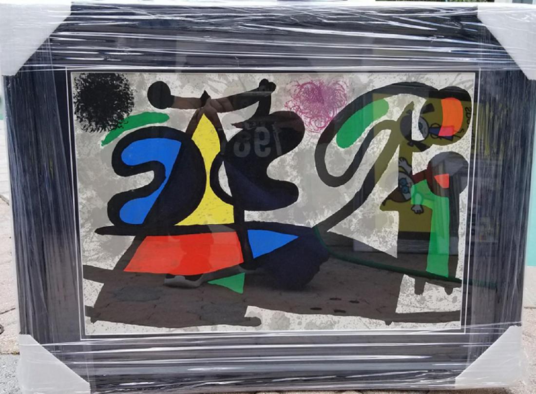 Joan Miro, Original Lithographic Bookplate Framed (1 of 1)