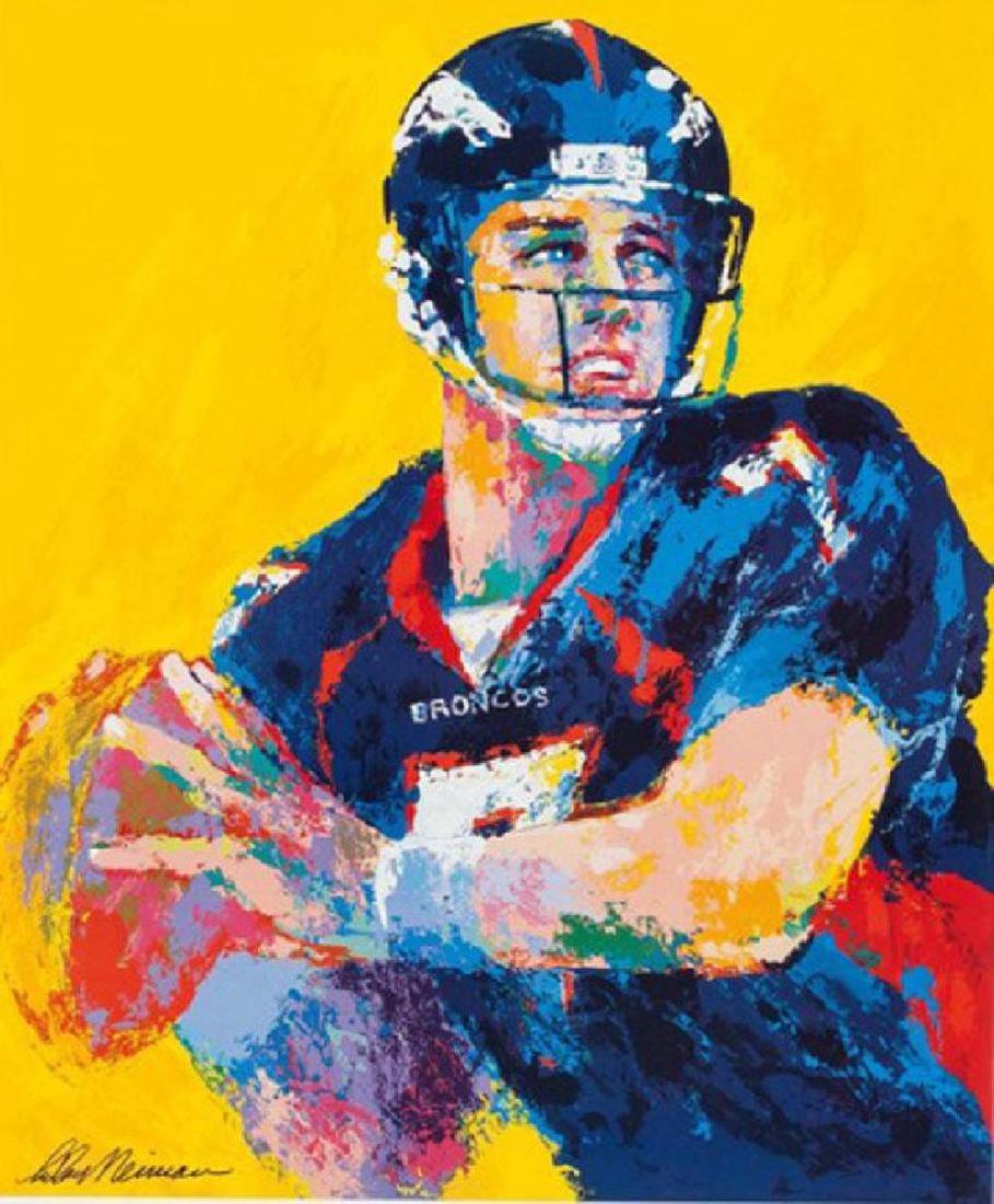 Leroy Neiman "John Elway" P/signed Poster (1 of 1)