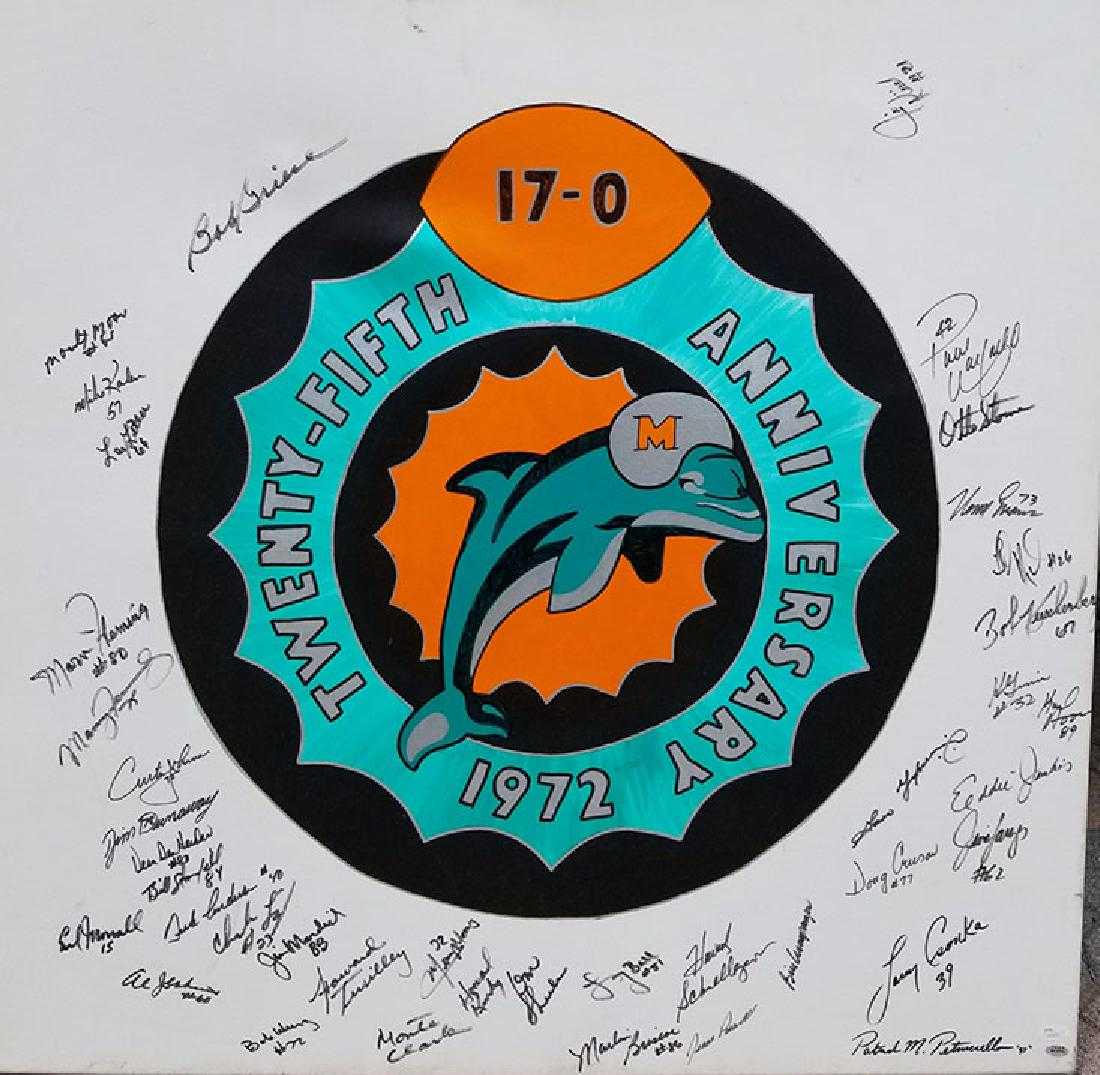 Miami Dolphins 1972 Undefeated orig. 40 Signatures JSA (1 of 3)