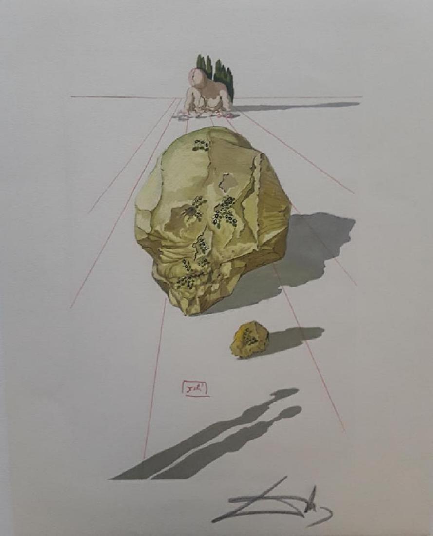 Salvador Dali Hand Signed Woodblock Divine Comedy "Hell (1 of 2)