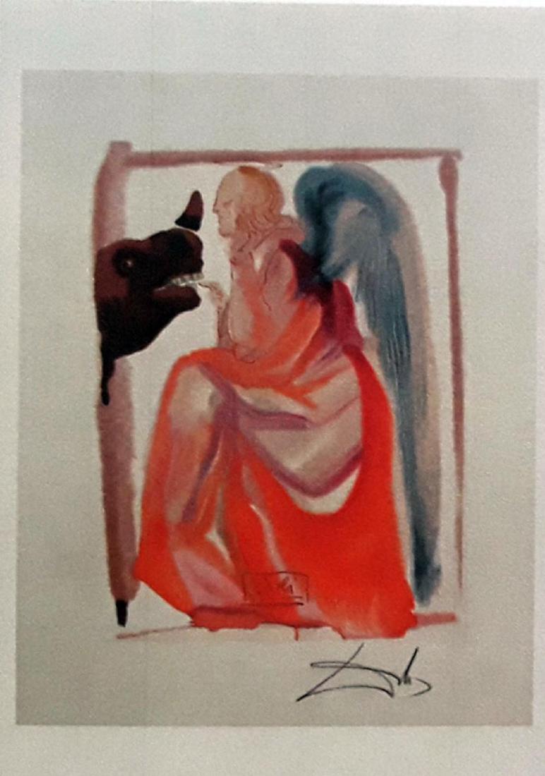 Salvador Dali Hand Signed Woodblock Divine Comedy (1 of 2)