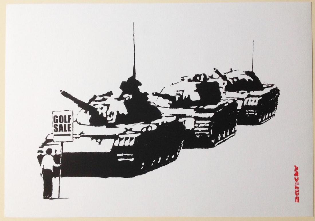 BANKSY - GOLF SALE  L/E SCREEN PRINT W/PUBLISHER STAMP (1 of 1)