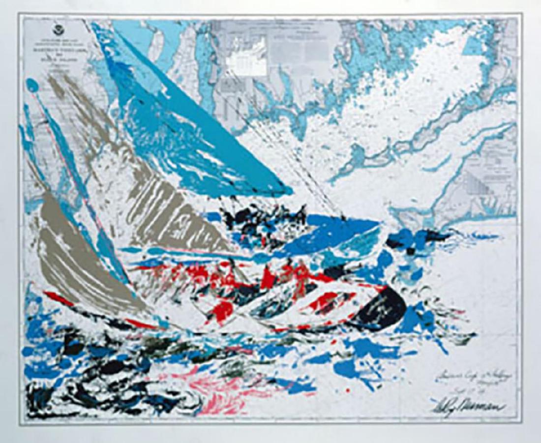 Leroy Neiman "America's Cup" 19th Challenge Newport Sai (1 of 1)