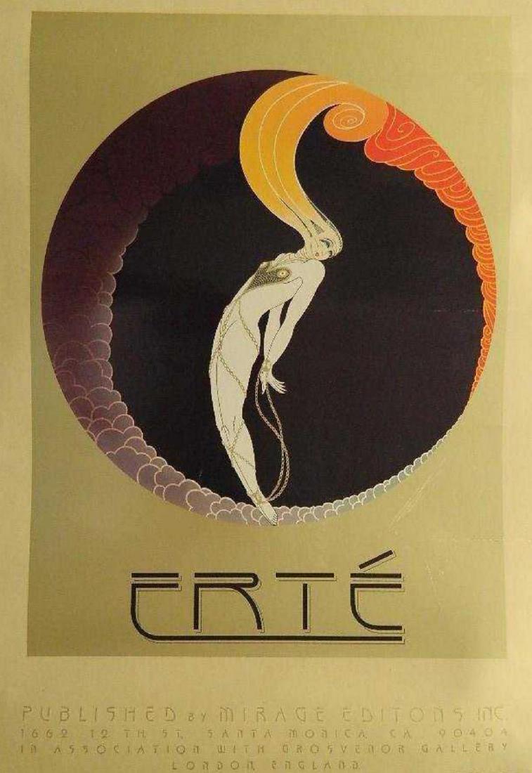 Erte, Hand signed offset lithograph poster: Erte, Hand signed offset lithograph poster