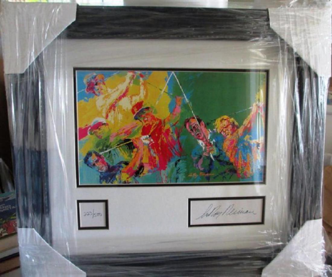Leroy Neiman Golf Arnold Palmer Nicklas Sneed Hogan: LEROY NEIMAN - "LEGENDS OF GOLF" Famous Professional Golf Players: Arnold Palmer, Jack Nicklaus, Sam Sneed, Lee Trevino, Gary Player and Ben Hogan Up for sale is this rare, unique Custom Framed and Ma