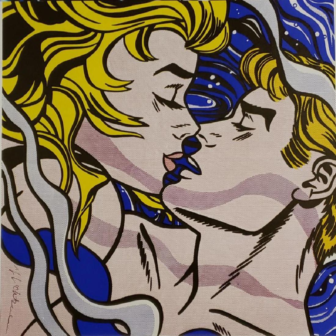 Roy Lichtenstein - We Rose Up Slowly 71, Hand signed: Roy Lichtenstein - We Rose Up Slowly 1971, Hand signed Offset lithograph book page Framed Paper size: 12 x 8.5 inch frame size approx: 16" x 12"