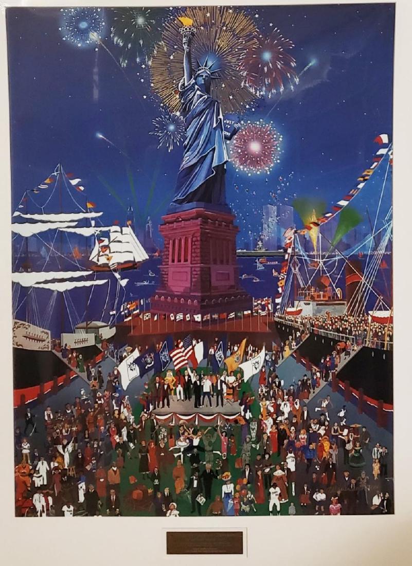 Statue of Liberty Centennial by Melanie Taylor Kent: Statue of Liberty Centennial by Melanie Taylor Kent Type Limited Edition Artist Melanie Taylor Kent Media Lithograph Medium Archival Paper Width (inches) 25 Height (inches) 32 Edition Size 5000 Hand S