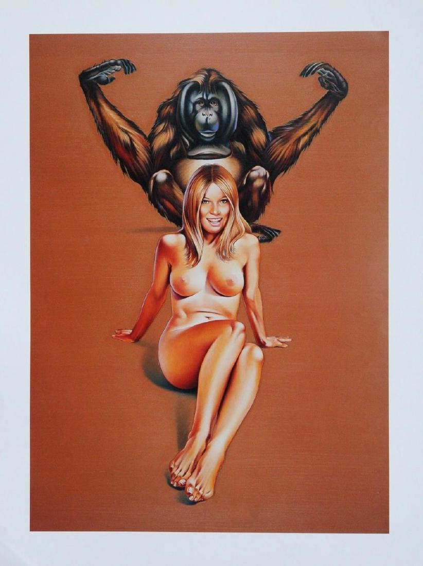 MEL RAMOS, Orang Utan 1971 LITHOGRAPH FRAMED: MEL RAMOS, Orang Utan LITHOGRAPH FRAMED PAPER SIZE: 42 x 55 cm YEAR: