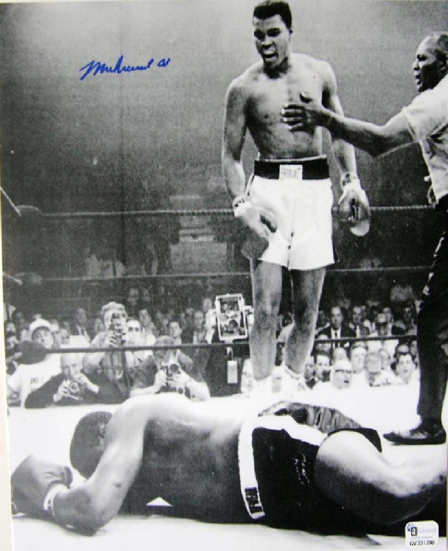 memorabilia "Liston Knock Out" Muhammad Ali Autographed: Liston Knock Out Muhammad Ali Autographed 8x10 BW Photograph. Comes with COA