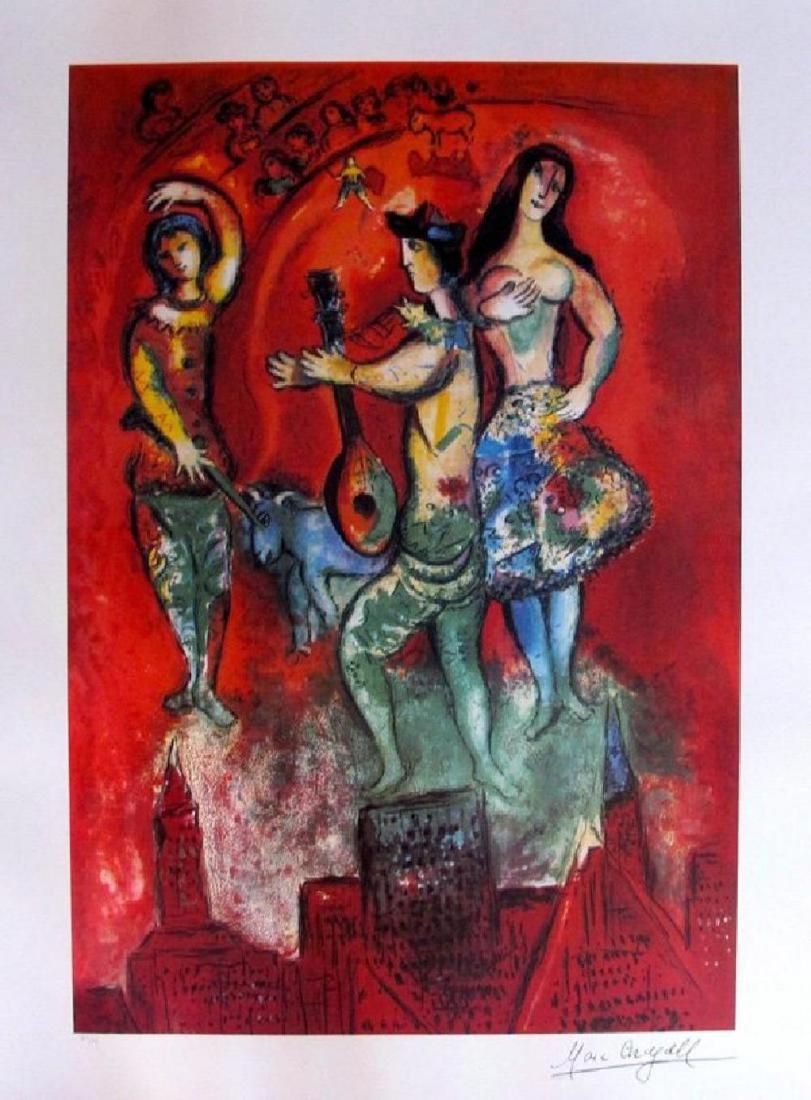 Marc Chagall "Carmen" Ltd. Ed. Litho. Facsimile Sig.: MARC CHAGALL "CARMEN" LIMITED EDITION LITHOGRAPH FACSIMILE SIGNED PENCIL NUMBERED EDITION OF 500 One of the greatest names in the history of art is Marc Chagall. Born in old Czarist Russia in 1887, he