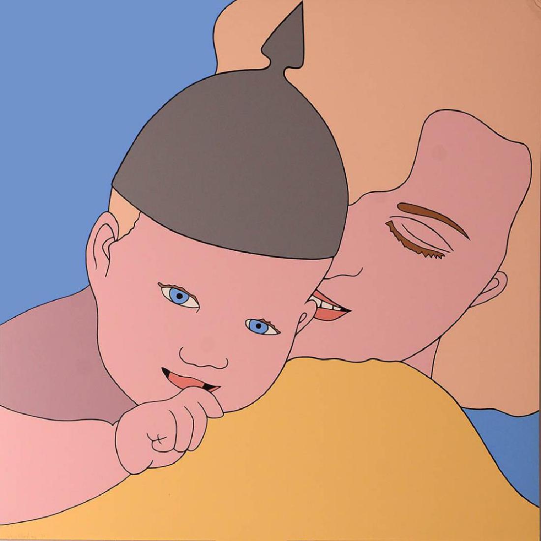 John Wesley, Priscilla the Hun 1971(from Portfolio: John Wesley Priscilla the Hun 1971 (from Portfolio Ponoply) Screenprints Edition: 125 Paper size: 30 x 30 inch Images size: 30 x 30 inch Very good condition (Right corner about 2 inches slightly wrink