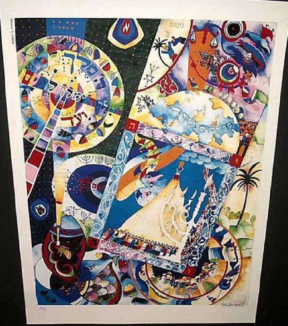 Raphael Abecassis "JONAH AP 2001" HS/N Litograph: "JONAH AP 2001" Raphael Abecassis Limited Edition Print Mixed Media Size: 19.5 x 14 in | 50 x 36 cm Edition: 500