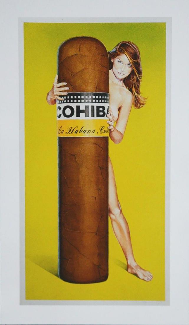 MEL RAMOS, Hav-a-Havana #3, LITHOGRAPH FRAMED: MEL RAMOS, Hav-a-Havana #3 LITHOGRAPH FRAMED PAPER SIZE: 32 x 54 cm YEAR: 200