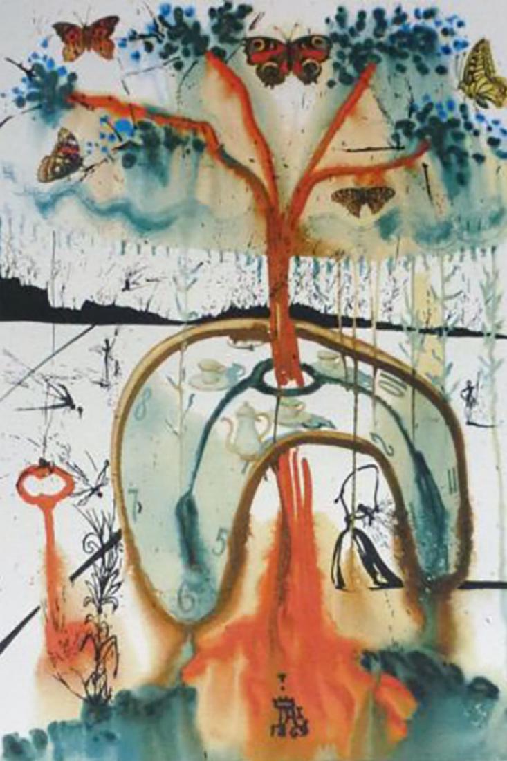 Salvador Dali "Mad Tea Party" Alice Wonderland LE Litho: SALVADOR DALI <