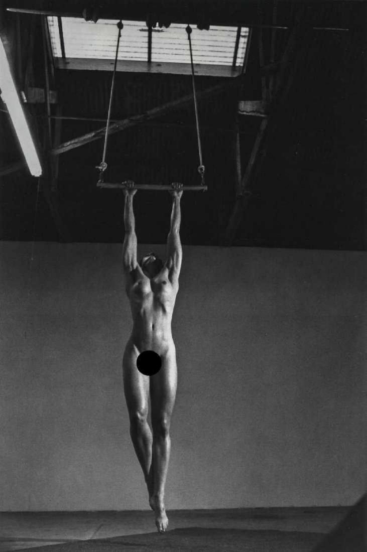 HELMUT NEWTON - Lisa Lyon in her Studio, Venice, CA: Artist: Newton, Helmut Title: Lisa Lyon in her Studio, Venice, CA 1981 Medium: Photo Litho, 1987, West Germany Dimensions: 6.1x9.2" Heat Wax Mounted on 11x14" Conservation Board Helmut Newton (1920-20
