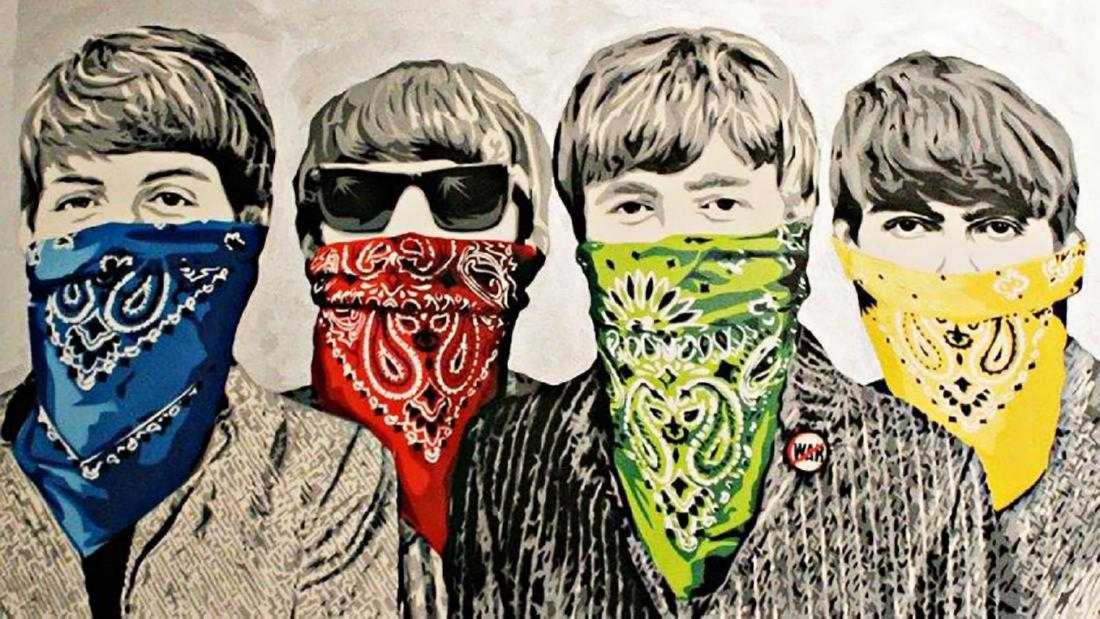 Mr. Brainwash, Beatles, offset lithograph framed: Mr. Brainwash, Beatles, offset lithograph framed. image size 24x36 inch frame size approx: 30x42 inch