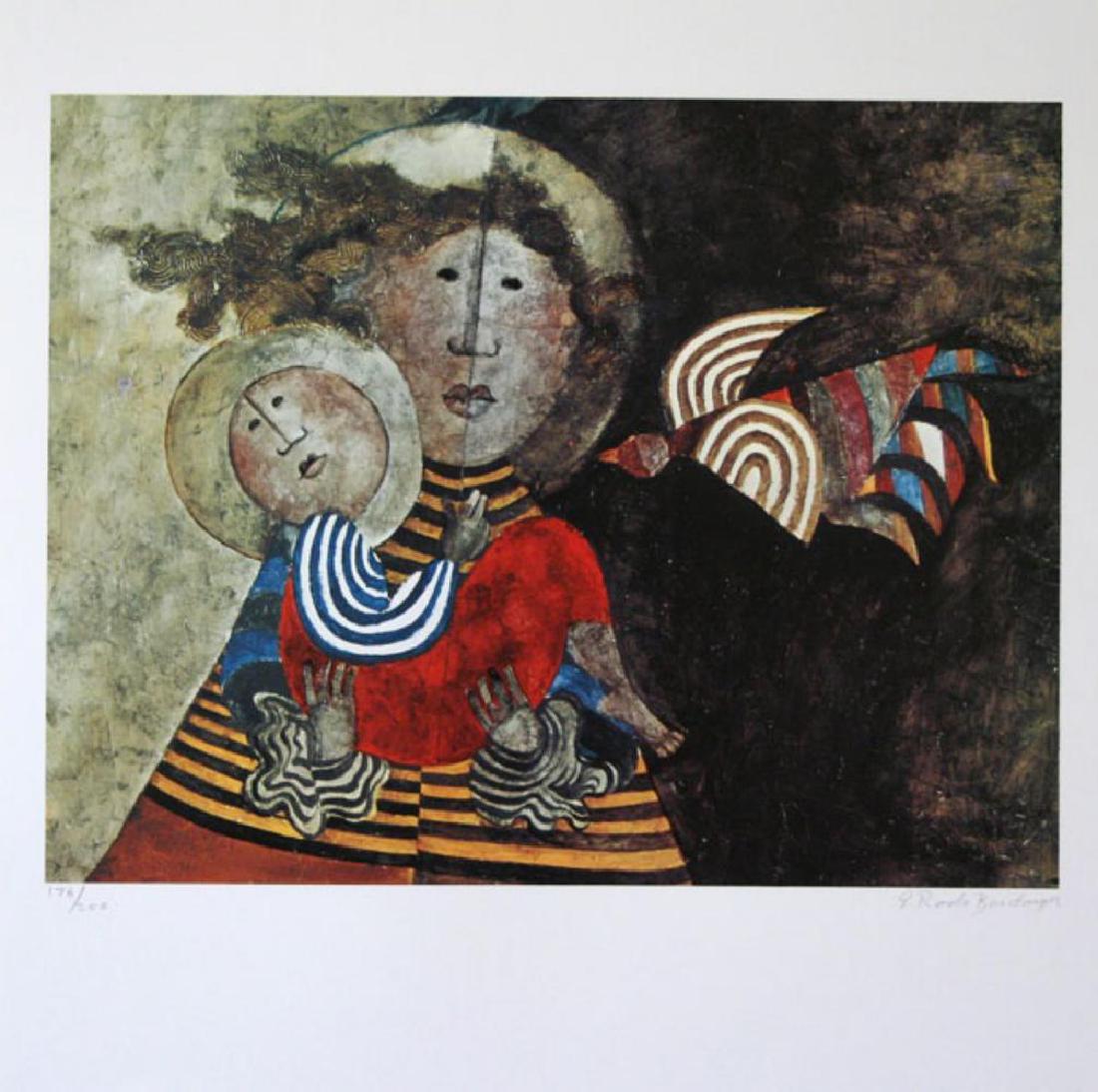 Graciela Rodo Boulanger Hand S/N Lim Ed Lithograph: graciela Rodo Boulanger Hand S/N Lim Ed Lithograph MOTHER AND CHILD edition of /200 size approx.. 16" X 16"
