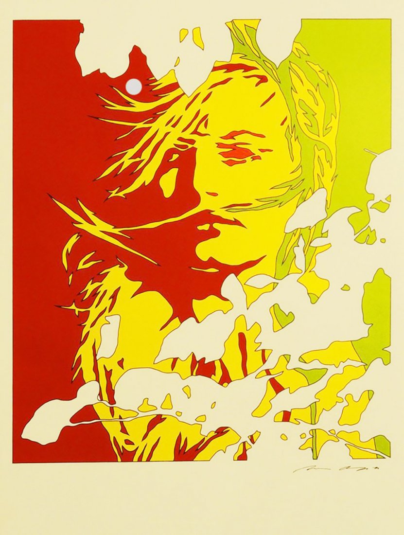 Werner Berges, Untitled silkscreen, stamped signed: Werner Berges Untitled silkscreen, stamped signed Paper size: 23 x 16 inches (59 x 39cm)Image Size: 23 x 16 inches (59 x 39cm)