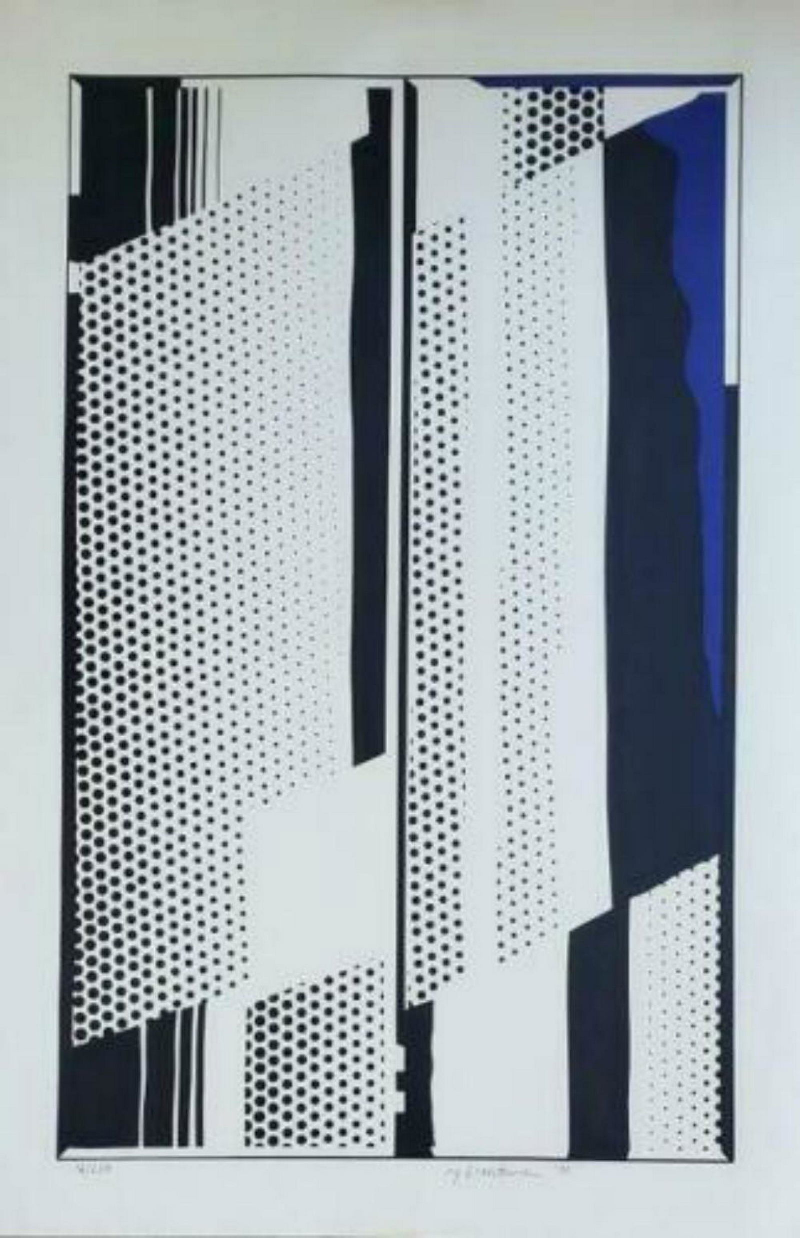 ROY LICHTENSTEIN, Twin Mirrors Screenprint 1970,: Artist: Roy Lichtenstein Title: Twin Mirrors Medium: Screenprint Year: 1970 Size: 33 1/4 × 21 in, 84.5 × 53.3 cm Signed Dated and numbered in pencil 16/250 Published by The Solomon R. Guggenheim Mus