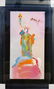 Peter Max, Statue of Liberty Original mixed media