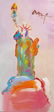 Peter Max, Statue of Liberty Original mixed media - 2