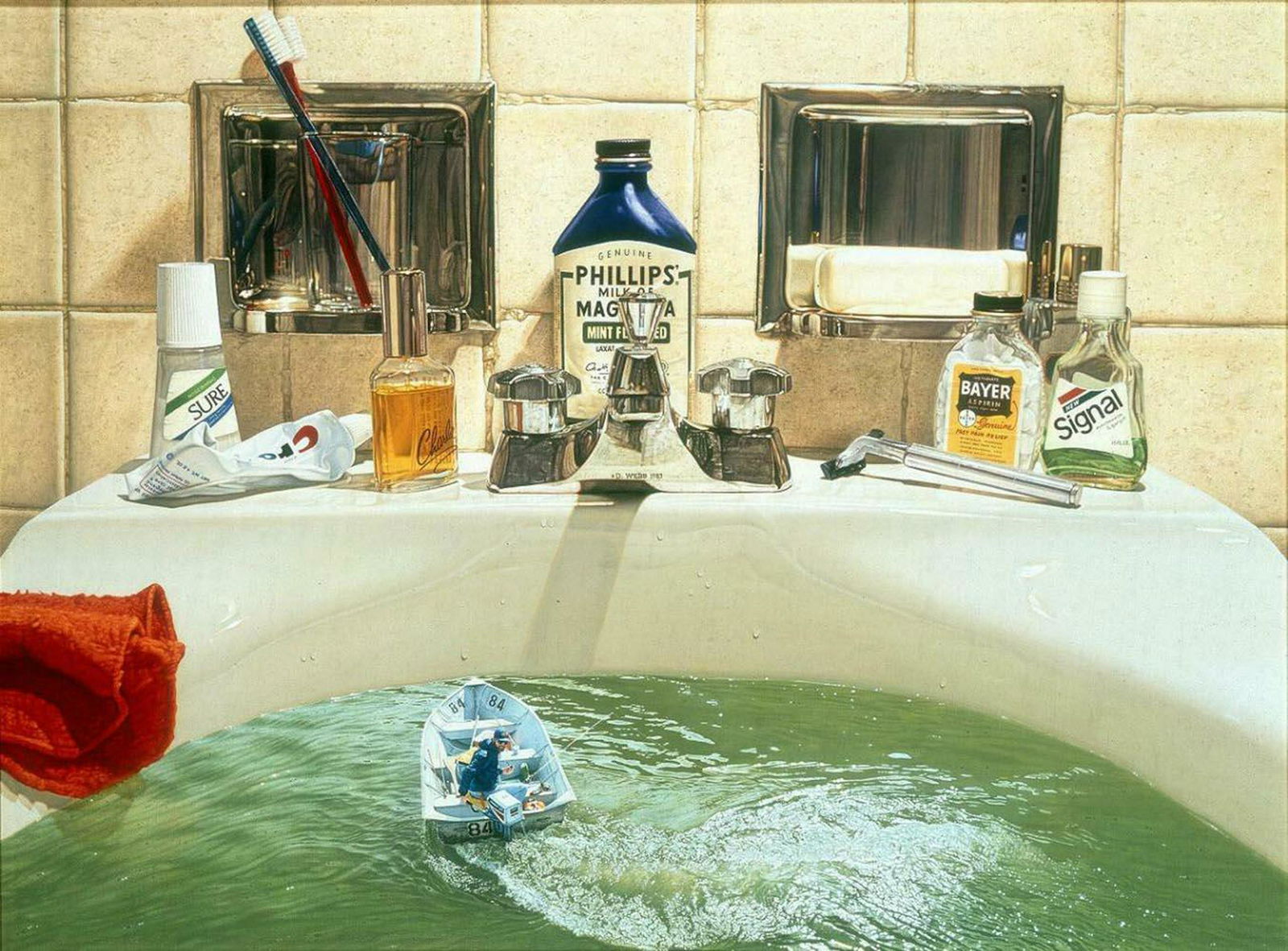 Doug Webb - Urban Daydream II, hand-signed and numbered: Doug Webb Urban Daydream 2Silkscreen Signed in pencil lower right, Numbered lower left paper size: 22 x 29 in (55.9 x 73.7 cm)Images size: 22 x 29 in (55.9 x 73.7 cm)