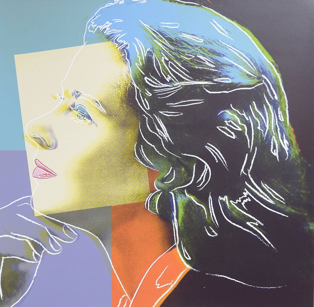 Andy Warhol, Ingrid Bergman, Screenprint 1983: ANDY WARHOL Ingrid Bergman, 1983 Screenprint in colors Unsigned proof (outside the edition) 37 3/4" x 37 3/4" (sheet) Printer: Rupert Jasen Smith, New York Provenance: Private Collection Note: This pr