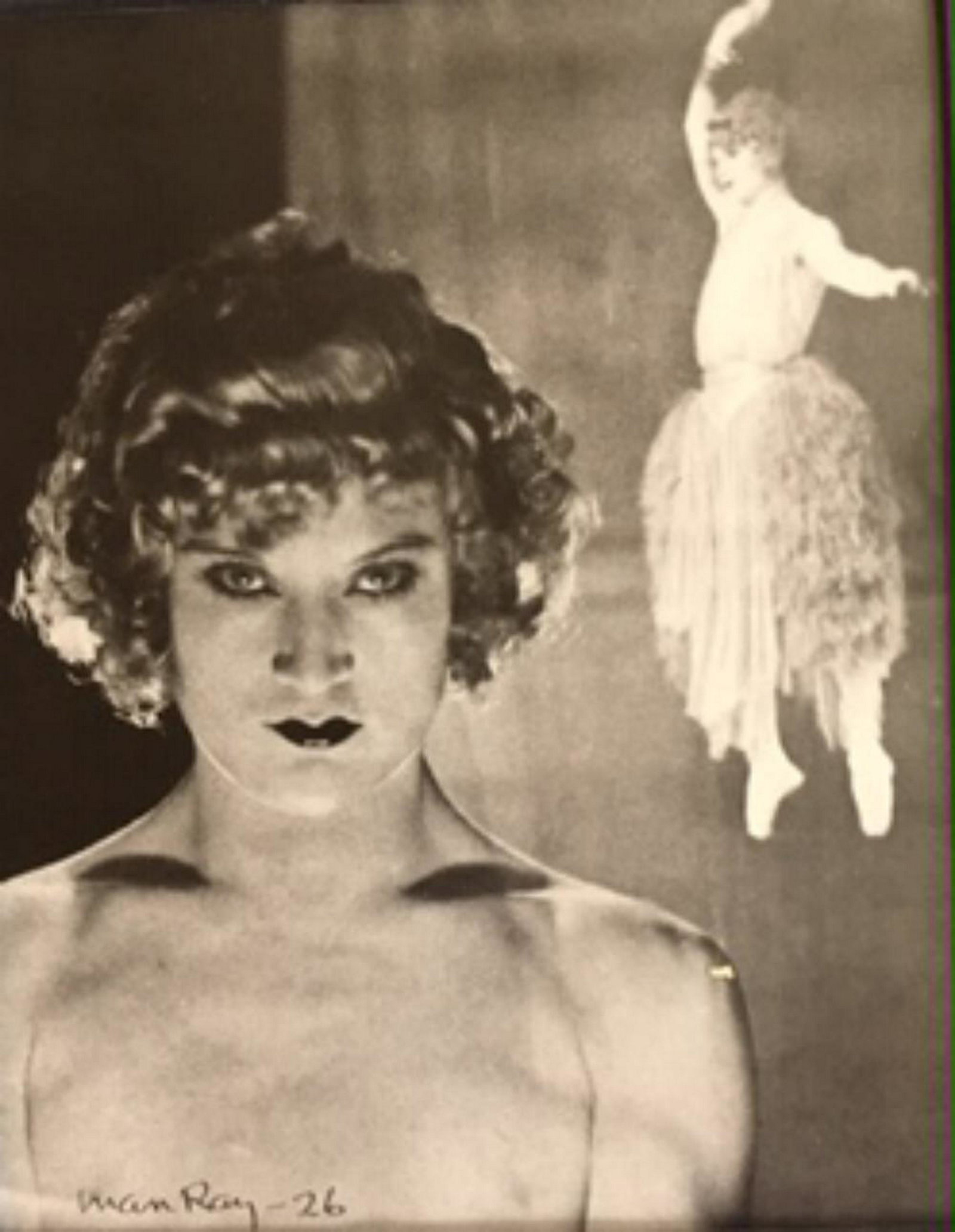 man ray - barbette 1926 signed, dated in the print: man ray - barbette 1926 sined, dated in the plate, Photolito. 5.75x7.25 inch image 11x12.5 inch matted.