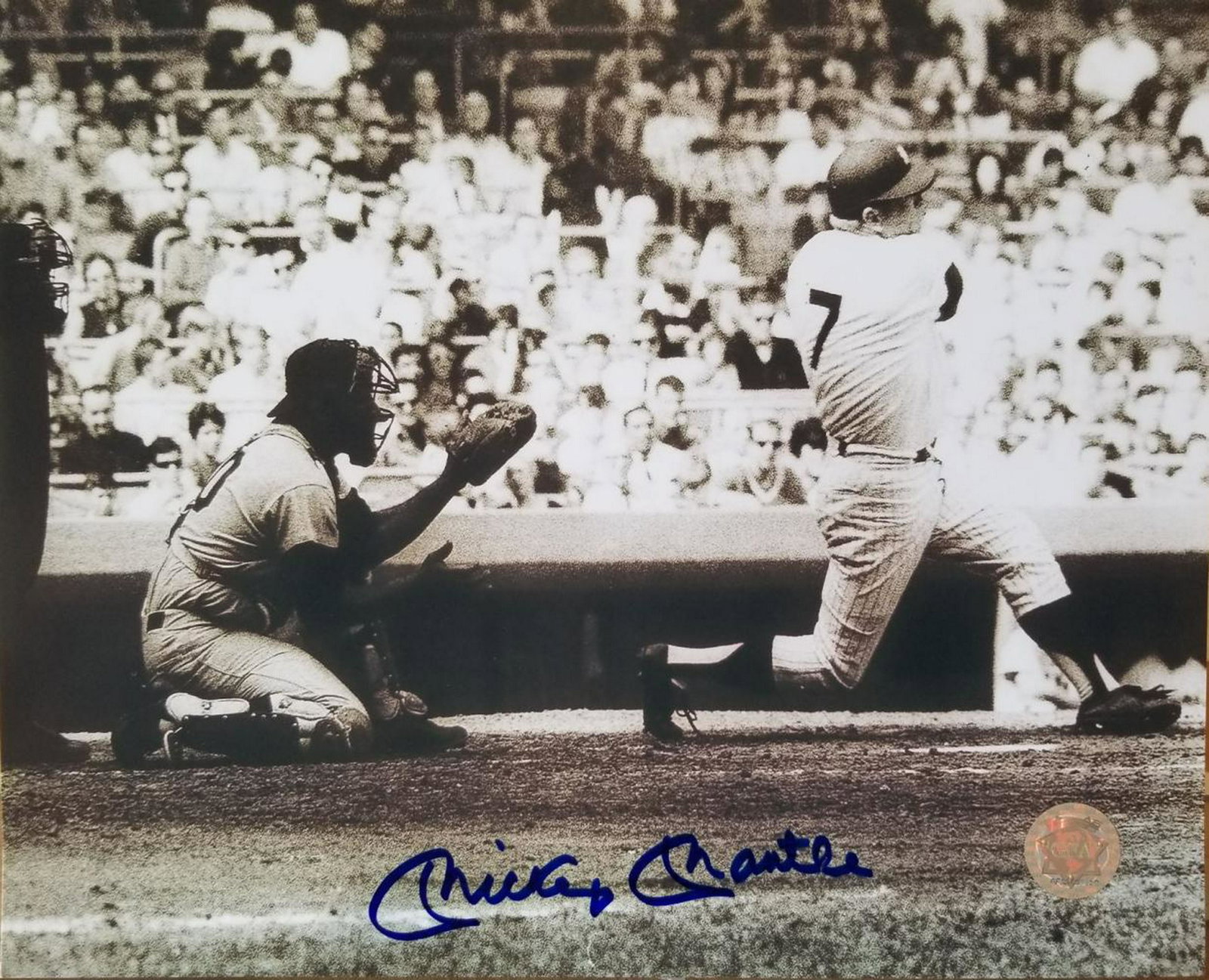 Mickey Mantle Hand signed 8x10 photo GFA certificate: Mickey Mantle Hand signed 8x10 photo GFA certificate