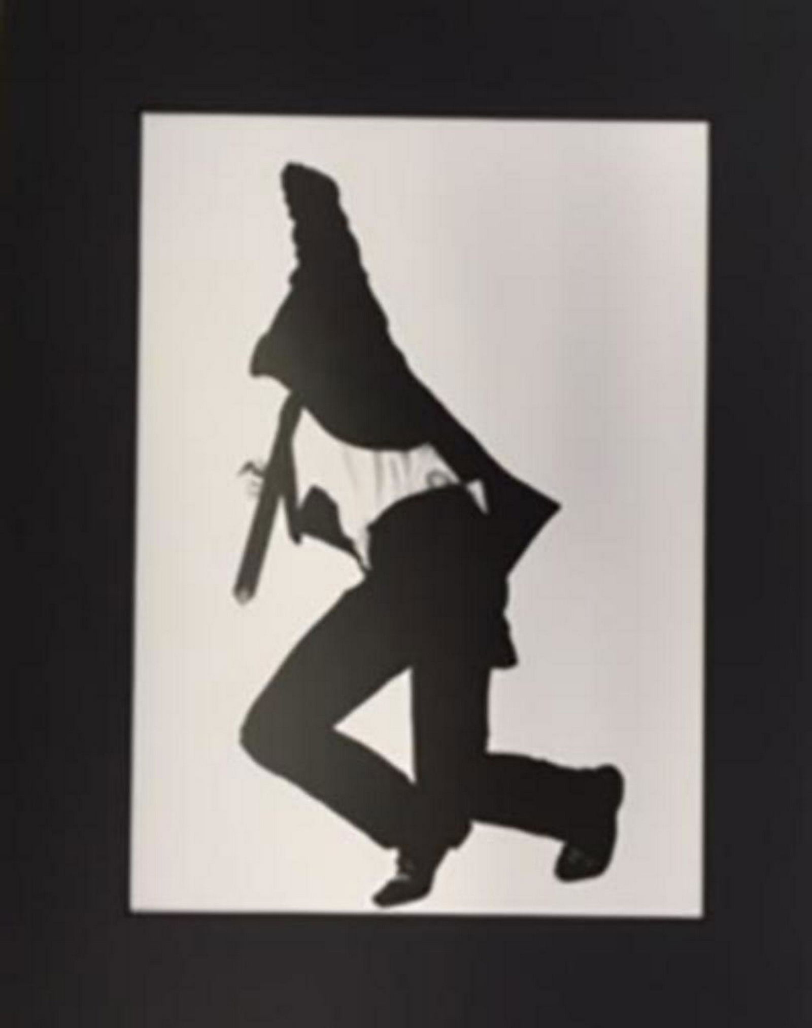 ROBERT LONGO Men In The Cities, Lithograph 1986: ROBERT LONGO, Vintage portfolio catalogue printed in Japan 1986 on quality paper. 11x14 inches matted size