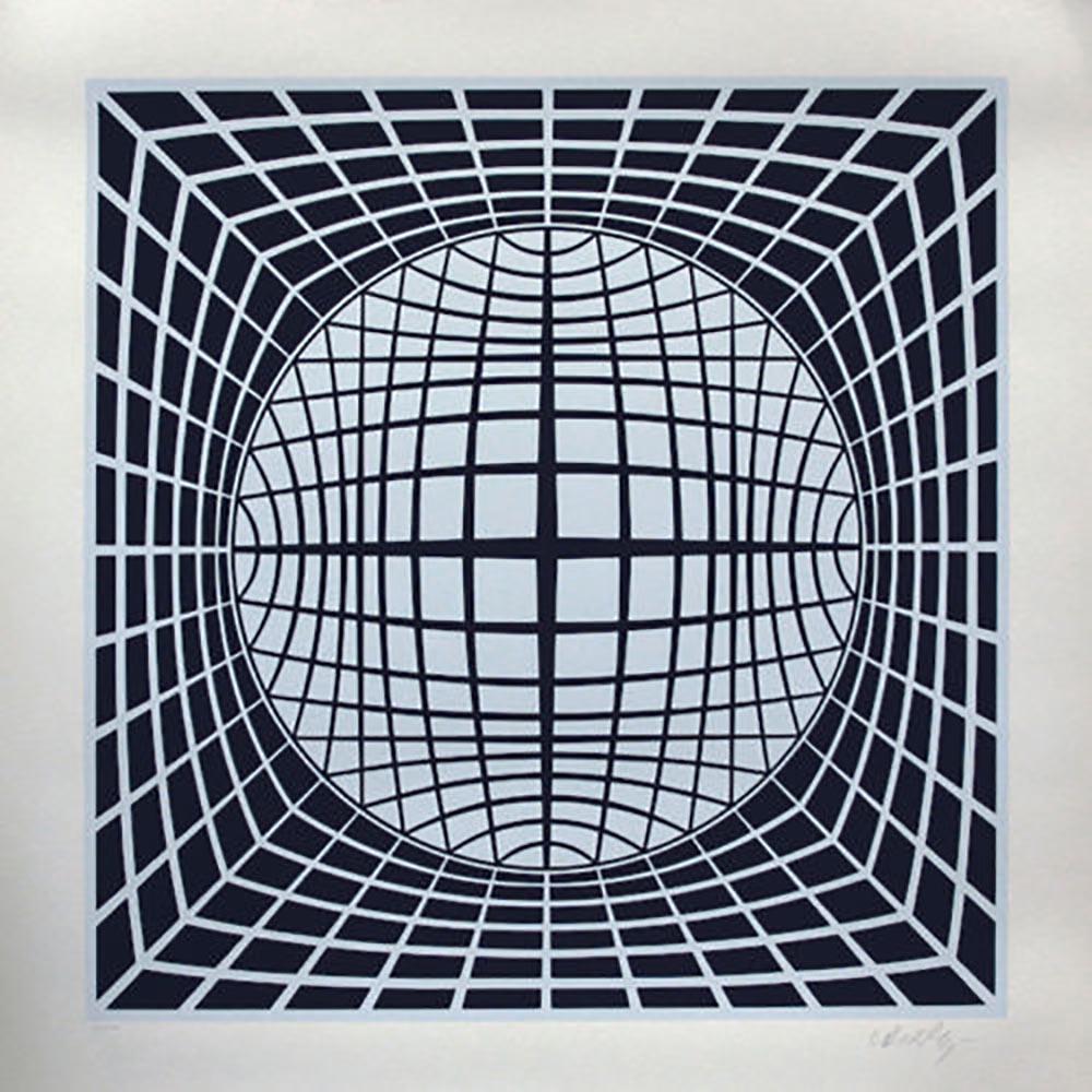 VASARELY, serigraph TER UR, Signed/No, * with: This is Victor Vasarely's TER UR, a limited edition serigraph, numbered HC 25/25 Most collectible number and hand-signed by the artist. Printed at Atelier Arcay in Paris, France. Now out of print. Pub