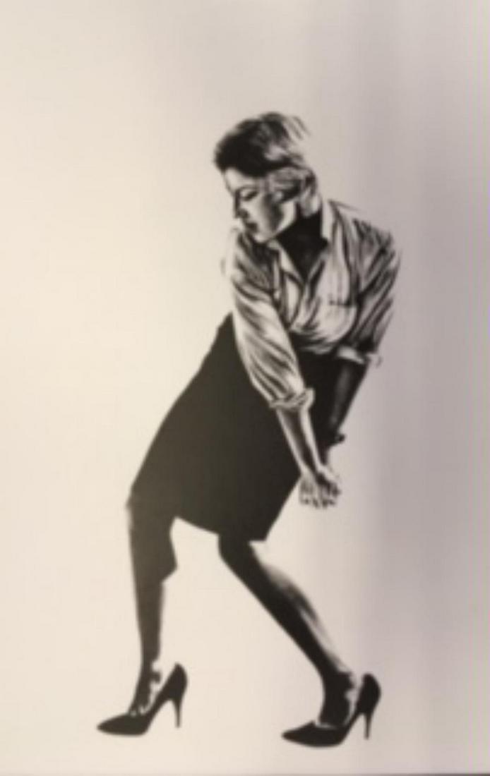 ROBERT LONGO Men In The Cities, Lithograph 1986: ROBERT LONGO, Vintage portfolio catalogue printed in Japan 1986 on quality paper. 11x14 inches matted size