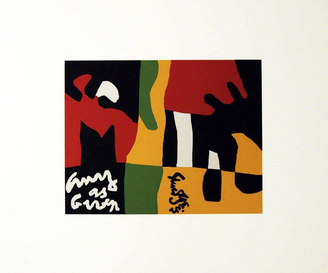 STUART DAVIS, UNTITLED, 1964 Screenprint on paper: STUART DAVIS UNTITLED, 1964Screenprint on paperFrom the portfolio X + X (Ten Works by Ten Painters)Edition of 500Unsigned and Unnumbered as publishedBears Printer's chop mark lower rightPaper size: 20