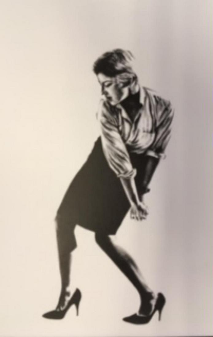 ROBERT LONGO Men In The Cities, Lithograph 1986: ROBERT LONGO, Vintage portfolio catalogue printed in Japan 1986 on quality paper. 11x14 inches matted size