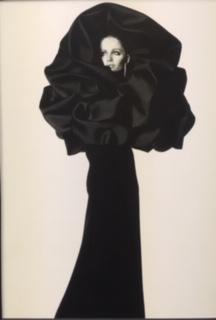 Irving Penn, Balenciaga Rose Dress, Paris, 1967: Irving Penn, Balenciaga Rose Dress, Paris, 1967. Vintage printing from portraits The actual items are crisp images Black on black archival matting , approx : 11x14 inches