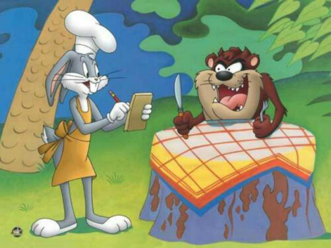 Warner Bros. "Suppertime" limited edition giclee on: Limited Edition Giclee on Paper entitled "Suppertime" by WARNER BROTHERS. The piece includes a hologram seal. The number shown on the hologram seal will not be the number that is shipped. For security