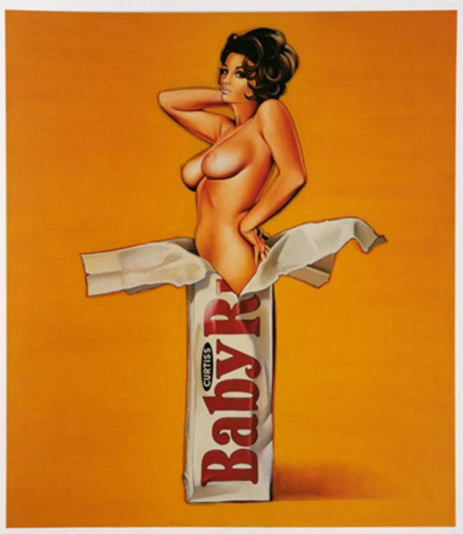 MEL RAMOS BABY RUTH LITHOGRAPH: MEL RAMOS BABY RUTH LITHOGRAPH PAPER SIZE: 43 x 55 cm YEAR: 1996