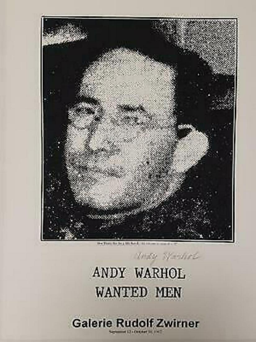 Andy Warhol, Most wanted men #3, Ellis Ruiz B, 1964: Artist: Andy Warhol Title: Thirteen Most Wanted Men No. 3, Ellis Ruiz B, 1964 Signed: Hand signed Medium: Offset Lithograph Size: 18" x 12" Pop provocateur Andy Warhol was never a stranger to controve