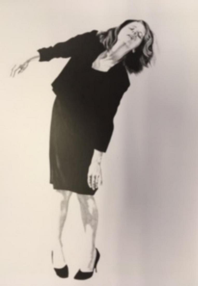 ROBERT LONGO Men In The Cities, Lithograph 1986: MASTER ARTIST: ROBERT LONGO, Vintage portfolio catalogue printed in Japan 1986 on quality paper. 11x14 inches matted size